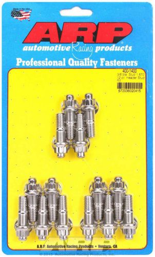 Arp header stud 1.670 in 12 point nuts polished sbc 14 pc p/n 400-1400