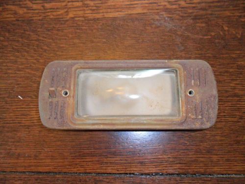 1947-54 chevy/gmc truck interior dome light - solid  glass nice