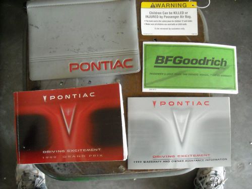 Pontiac grand prix 1999  oem owners manual literature w/ case