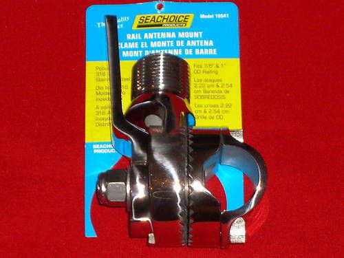 Antenna rail ratchet mount stainless vhf marine boat 19541