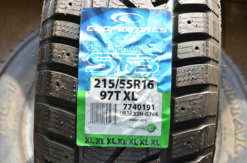 1 new 215 55 16 cooper weather-master s/t3 blem tire