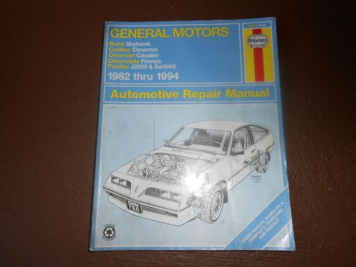 Haynes 1982-1994 general motors automotive repair manual#38015