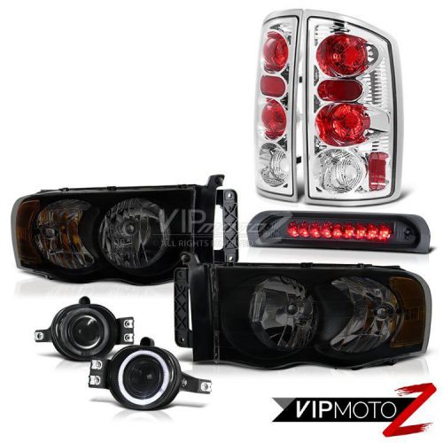 2002-2005 dodge ram 1500 5.7l headlamps fog lamps high stop lamp taillights led