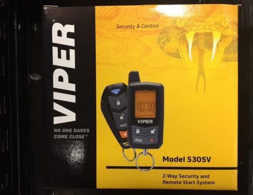 New viper 5305v 2 way lcd vehicle car alarm keyless entry remote start system