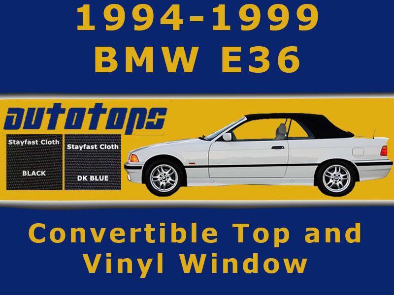 Bmw e36 convertible top and vinyl window | warranty | haartz cloth |