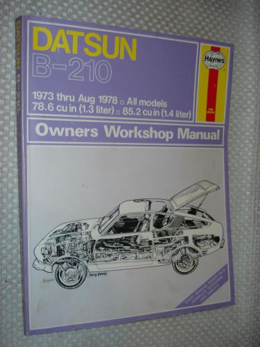 1973-1978 datsun b-210 service manual shop book 74 75 76 77