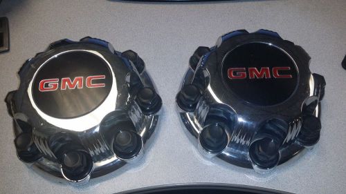 1999-2010 gmc 2500 factory oem 8 lug chrome plated wheel center cap p/n 15039488
