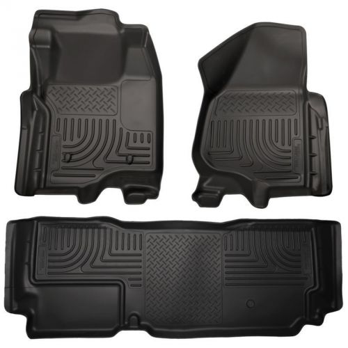 Husky liners weatherbeater floor mats 2012-14 ford superduty ext.cab 1st/2nd row