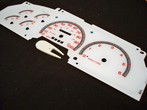 Ford f250 f350 f450 f550 excursion cluster white face gauges w/ gas engines only