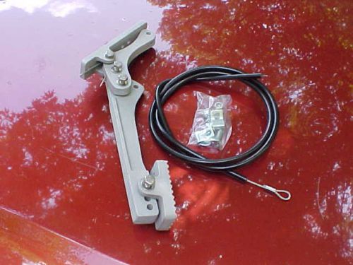 New,cast aluminum firewall mount gas pedal &amp; 4&#039; cable,hardware/rat rod gasser