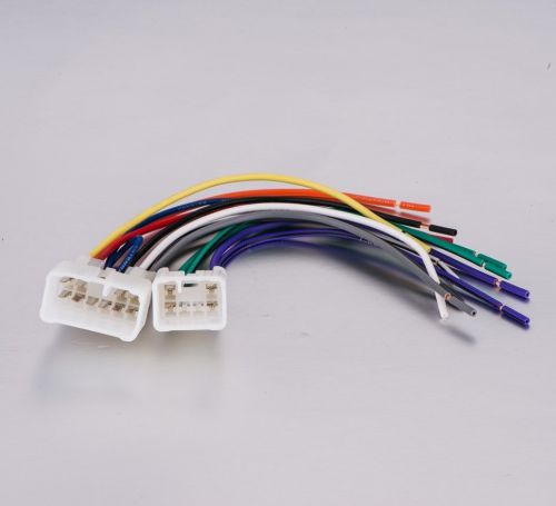Toyota plugs into factory radio car stereo wiring harness copper wire 1987-2011