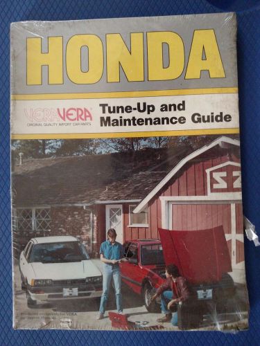 Vera - honda tune-up and maintenance guide  - civic/prelude/accord  new!!