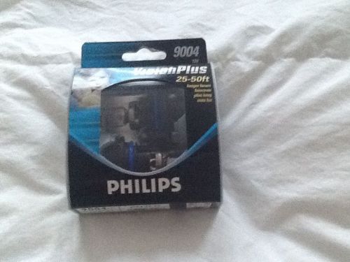 Philips vision plus 9004 12v vp s2 25-50 feet longer beam headlights