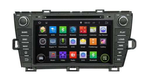Android 5.1 car dvd for toyota pirus 2009-13 with quad core capacitive screen