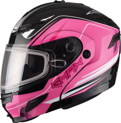 Gmax gm54s modular snowmobile helmet terrain black/pink - 5 sizes