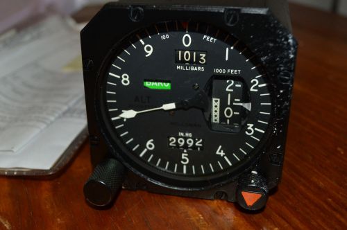 Kollsman aircraft altimeter servoed p/n a4186910129   faa papers
