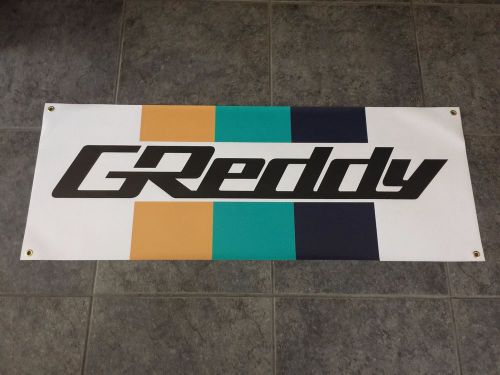 Greddy banner sign exhaust turbo intake racing gauge drift fr-s civic supra jdm