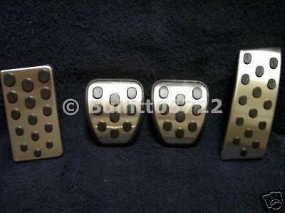 2003 2004 ford mustang mach 1 brushed aluminum pedal pad kit 4 piece set oem
