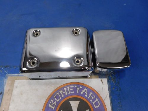 1984-1999 harley davidson fxd dyna chrome coil &amp; side cover evo big twin