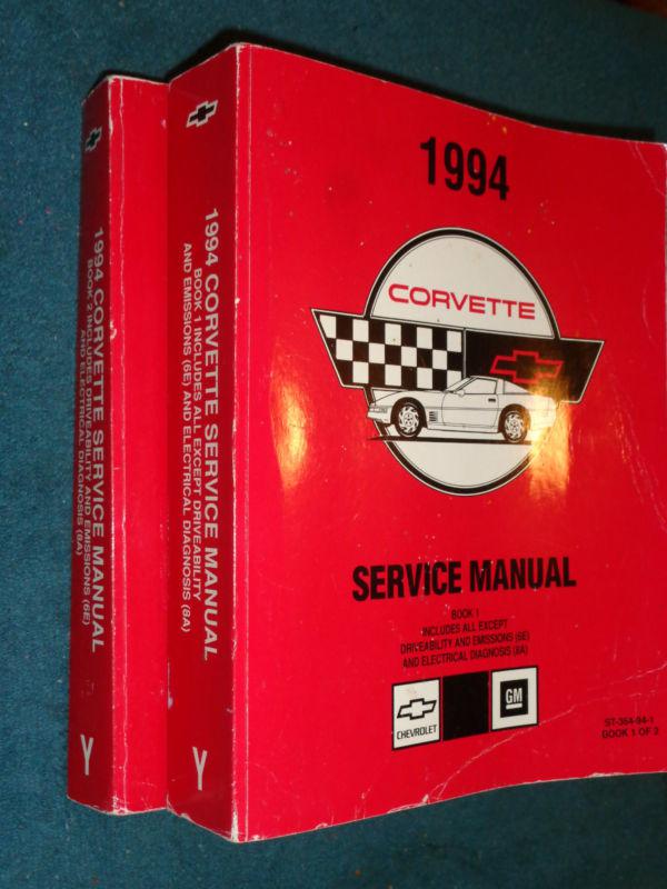 1994 corvette shop manual set / original shop book set!