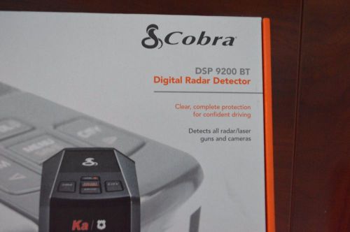 Cobra electronics dsp9200bt digital radar detector!
