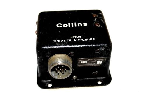 Collins avionics speaker amplifier type 356f-3 p/n 522-2867-000