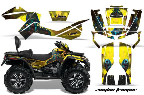 Can-am outlander max atv graphic kit 500/800 amr decal sticker part zombie y