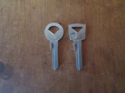 Vintage ford key blank pair