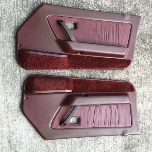 1984 1985 mazda rx7 all / leather door panel / 2pcs set / oem