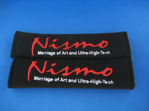 2pcs nismo embroidered seat belt shoulder cover pads