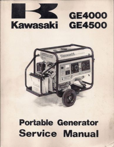 Kawasaki service manual - ge4000 ge4500 generator