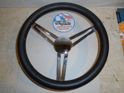 Vintage rupp racing go kart steering wheel cart part