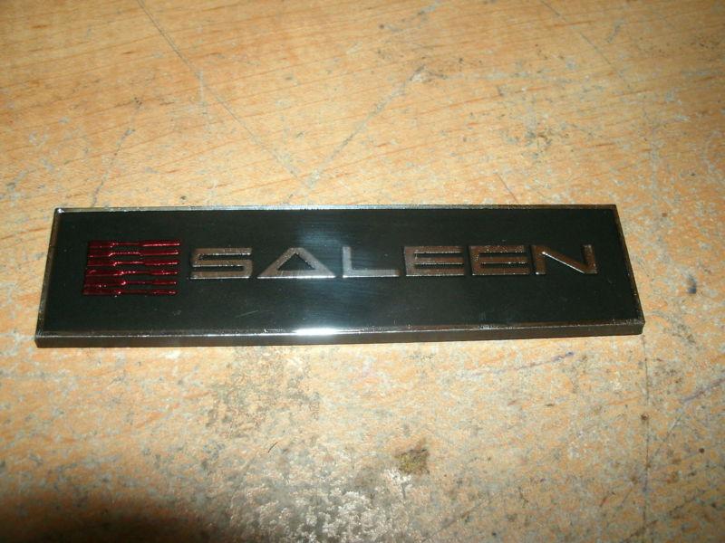 1987 1988 1989 1990 1991 1992 1993 saleen ford mustang dash emblem new red/chrom