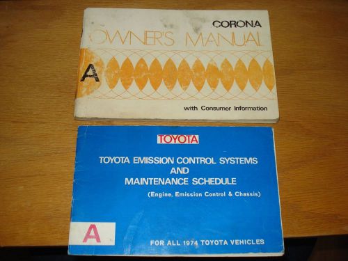 1974? toyota corona owners manual
