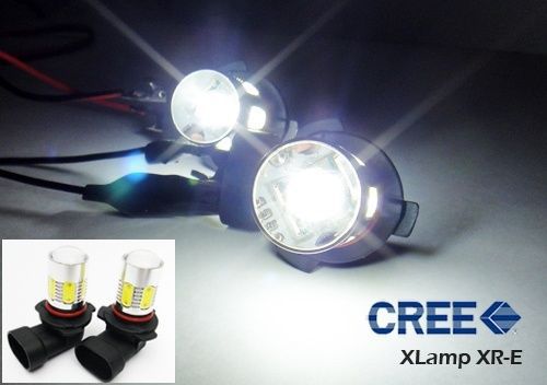 2 hb4 9006 cree high power led 14w projector fog daytime running light drl white