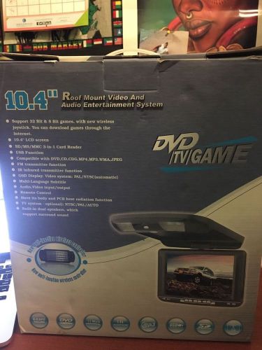 10.4 roof mount video and audio entertainment system