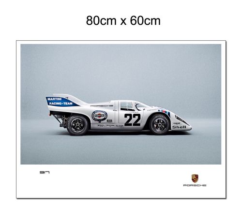 1971 porsche 917 le mans classic motorsport racing poster print (80cm x 60cm)