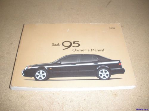 Saab 95 9-5 oem factory main owners manual book booklet 00 2000
