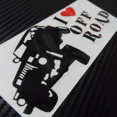 Car truck vinyl decals sticker 4x4 4wd i love off road suv #cf551