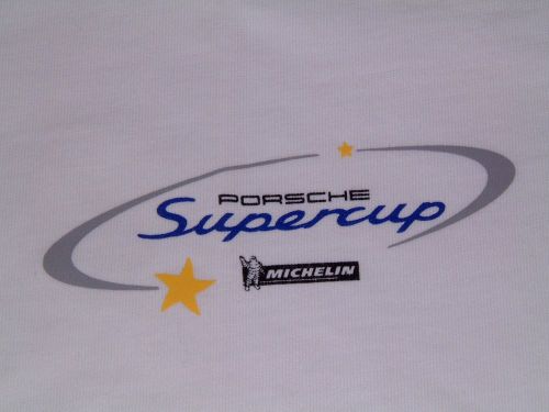 Porsche design men&#039;s nos 2004 supercup baseball style t-shirt usa l: euro xl nib