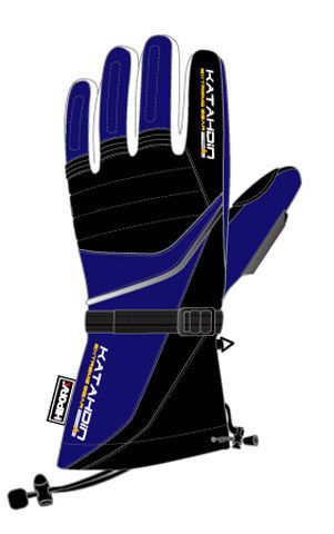 Katahdin frostfire blue insulated cold weather atv snow sports snowmobile glove