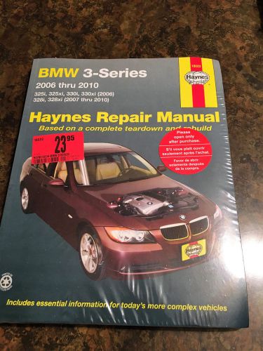Repair manual, bmw3-series, 2006-2010