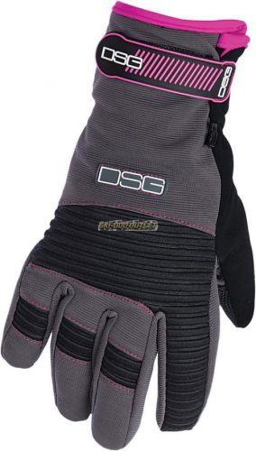 Diva versa-style gloves - charcoal/pink
