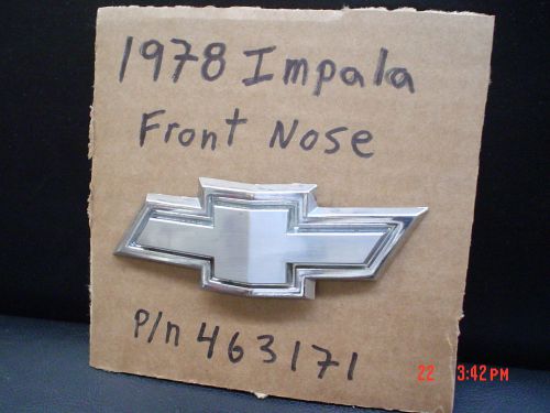 1978 chevy impala nose / header panel emblem 463171