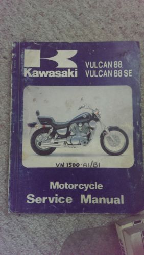 1987 87 kawasaki vulcan 88 vulcan 88 se vn1500 shop service repair manual oem
