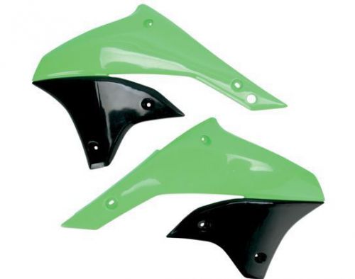 Ufo plastics replacement plastic radiator cover green/black (ka03789-026)