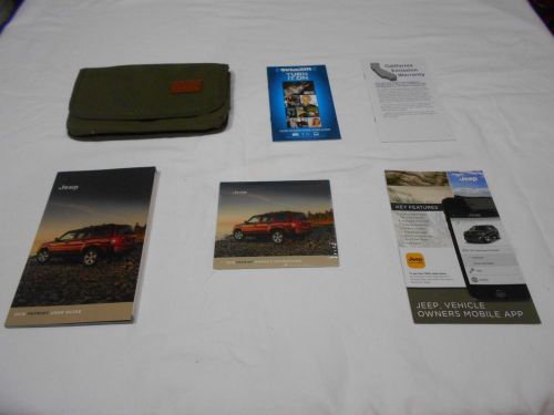 2016 jeep patriot owner manual 5/pc.set + dvd &amp; olive sporty denim case,free s/h