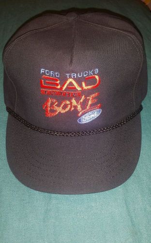 Vintage ford trucks &#034;bad to the bone&#034; hat/cap black - never worn condition -osfa