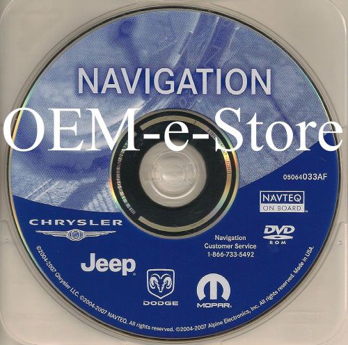 Af update 2003 2004 2005 2006 2007 dodge caravan sxt / sport navigation dvd map