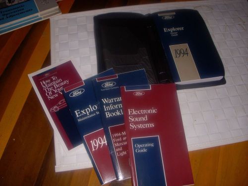 1994 ford explorer owners  manual guide   zippered  case